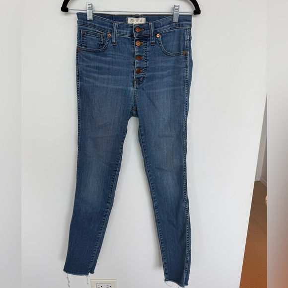 Madewell 10” High-Rise Button-Fly Skinny Crop Jeans size 27 - Picture 5 of 8